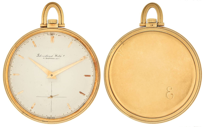 Taschenuhren ab 1901
 IWC Schaffhausen Frackuhr. Ca. 46mm, 750er Gelbgold, Hand...