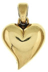 Ketten
 Brillant Anhänger in Herzform, 585 Gelbgold, 5,25g, 14,5 x 21,1x 7,3 mm (mit Öse), weißer Brillant mit wenig Einschlüssen von ca. 0,14 ct, ge...