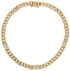 Armbänder
 Brillanten Armband, Bicolor Gelb- und Weißgold 585, Flachpanzerkette mit 5 Brillanten von zus. 0,25ct in Wesselton, Reinheit Si, Steckschl...