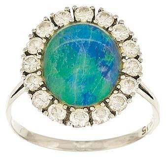 Ringe mit Steinbesatz
 Brillant-Opal-Ring, von Wilhelm Müller- Schwäbisch Gmünd...