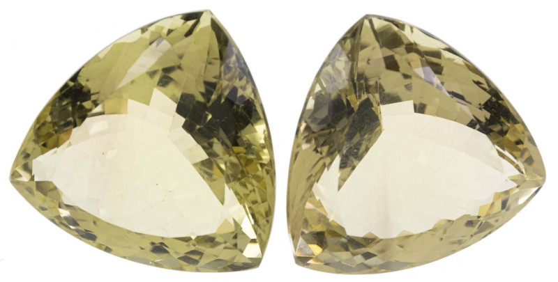 Diverser Schmuck
 2 Lose Lemon-Citrine, zusammen ca. 163 ct, je ca. 30 x 30 x 1...