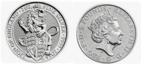 2 Oz
United Kingdom, Queens Beasts, Lion of England, 2016
62,20 g