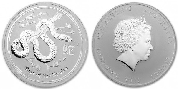 1 Oz AR
Australia, Snake, 2013
31,10 g