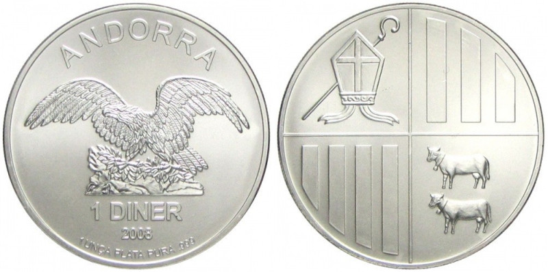 1 OZ AR
1 Diner, Andora, Eagle, 2008
31,10 g