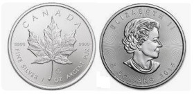 1 OZ AR
Canada Maple Leaf 2015
31,10 g