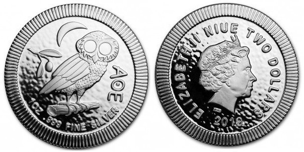 1 Oz AR
Niue, Owl, 2019
31,10 g