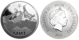 1 Oz
AR
Niue, 2 Dollars, Goat, 2015
31,10 g