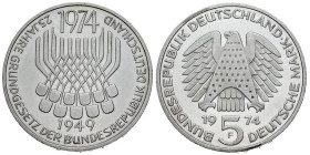 5 DM AR
25 Jahre Grundgesetz, 1979