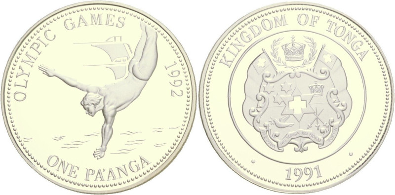 1 Pa'anga AR
Tonga, Olympic Games
40 mm, 31,39 g
