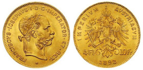 4 Floren AV
Austria, Austria, 1892 (restrike), Gold 900/1000
19 mm, 2,91 g