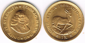 1 Rand AV
South Africa, 1969, Gold 917/1000
4 g