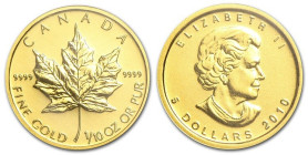 1/10 Oz
Canada, Maple Leaf
3,10 g