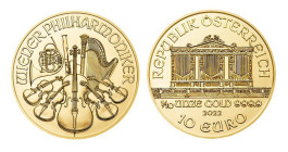 1/10 Oz AV
Austria, Wiener Philharmoniker 2022
3,10 g