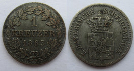1 Kreuzer AR
Germany, Kingdom of Bavaria, 1863