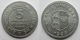5 Mark AL
Schleswig-Holstein, 1923