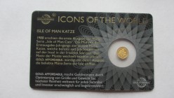 Isle of Man, Katze, Gold 999/1000
