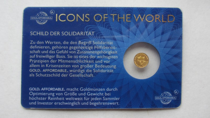 1/200 Oz, Gold 999/1000
Solidarität
