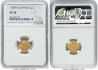 Charles III gold 1/2 Escudo 1783 M-JD XF40 NGC, Madrid mint, KM415.1. HID09801242017 © 2022 Heritage Auctions | All Rights Reserved