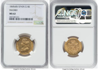 Isabel II gold 10 Escudos 1868(68) MS62 NGC, Madrid mint, KM636.1, Fr-336. HID09801242017 © 2022 Heritage Auctions | All Rights Reserved