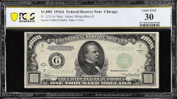 Fr. 2212-G. 1934A $1000 Federal Reserve Note. Chicago. PCGS Banknote Very Fine 30.

Estimate: $3400.00- $3900.00