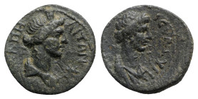 Lydia, Hermocapelia. Pseudo-autonomous issue, c. AD 100-150. Æ (16mm, 3.02g, 12h). Turreted and draped bust of Roma r. R/ Draped bust of Senate r. RPC...