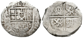 SPAIN. PHILIP. Uncertain mint.
Obv: Crowned coat of arms.
Rev: Coat-of-arms.
Condition: VF.
Weight: 13.53 g.
Diameter: 27.6 mm.