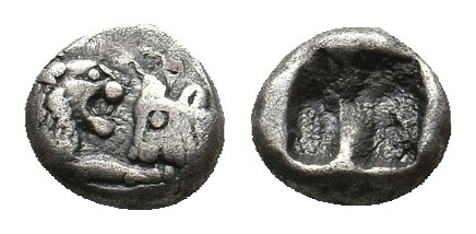 KINGS OF LYDIA. Sardes. Kroisos (Circa 564/53-550/39 BC). AR 1/12 Stater.
Obv: C...