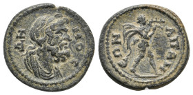 PHRYGIA. Apamea. Pseudo-autonomous (3rd century). AE.
Obv: ΔHMOC.
Draped bust of Demos right.
Rev: ΑΠΑΜΕΩΝ.
Marsyas advancing right and plays auloi.
S...