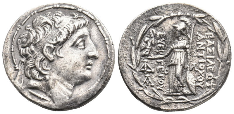 SELEUKID KINGDOM. Antiochos VII Euergetes (Sidetes) (138-129 BC). AR Tetradrachm...