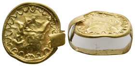ANCIENT GREEK GOLD RING (CIRCA 3RD-1ST BC.)
Condition : See picture. No return.
Weight : 3.59 g.