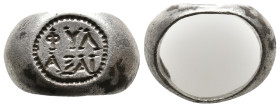 ANCIENT BYZANTINE SILVER RING (CIRCA 11TH-14TH AD)
Condition : See picture. No return
Weight : 9.35 g.
