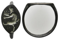 ANCIENT ROMAN BRONZE RING (1ST-5TH CENTURY AD.)
Condition : See picture. No return.
Weight : 1.55 g.