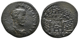 BITHYNIA. Nicaea. Macrianus (Usurper, 260-261). AE.
Obv: TI ΦOVΛ IOV MAKPIANOC CEB.
Radiate, draped and cuirassed bust right.
Rev: APICTΩΝ MEΓ NIKAIEΩ...