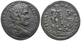 MYSIA. Germe. Septimius Severus (AD 193-211). AE. Medaillon. (Neikias, strategos ), magistrate.
Obv: AY KAI Λ CEΠ-CEOVHPOC Π
Laureate, draped and cu...