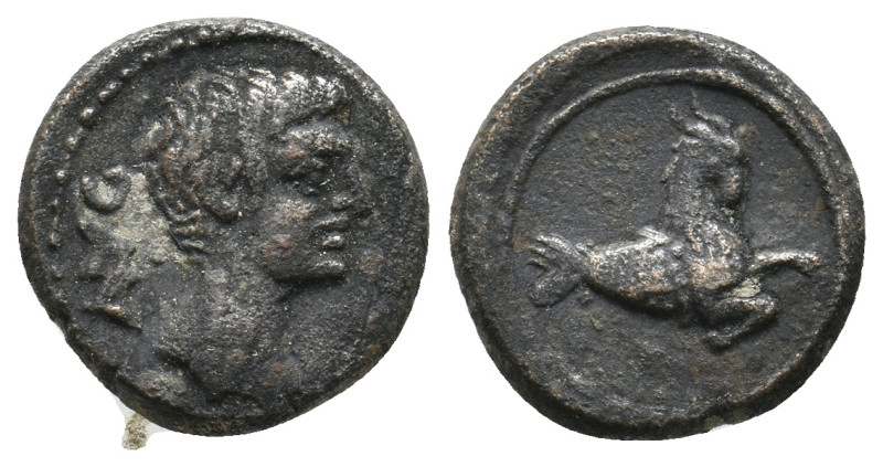 MYSIA, Parium. Augustus, 27 BC-AD 14. AE.
Obv: AVG
Bare head of Augustus right...