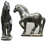 ANCIENT ROMAN BRONZE HORSE FIGURINE (1ST-5TH CENTURY AD)
Condition : See picture. No return.
Weight : 111.64 g
Diameter: 70.1 mm