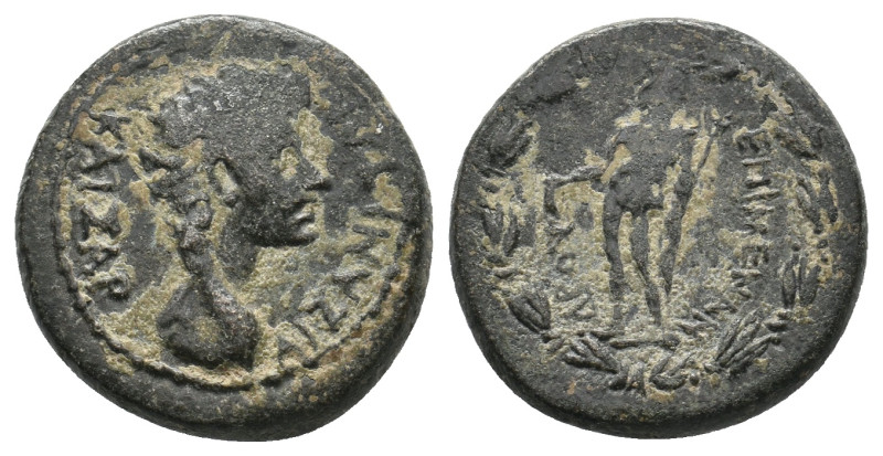 PHRYGIA, Aizanis. Tiberius or Augustus. AE.
Obv: KAIΣAP AIZANITΩN
Bare head ri...