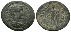 PHRYGIA, Alia. GORDIAN III, 238-244 AD. AE.
Obv: ΑΥΤ Κ Μ ΑΝΤ ΓΟΡΔΙΑΝΟϹ.
Laureate, draped and cuirassed bust of Gordian III, right.
Rev: ΑΛΙΗΝΩΝ.
D...