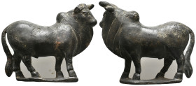 ANCIENT ROMAN BRONZE BULL FIGURINE (1ST-5TH CENTURY AD)
Condition : See picture. No return.
Weight : 132.25 g
Diameter: 88.9 mm
