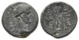 PHRYGIA. Apameia. Augustus 27 BC-AD 14. Meliton, magistrate.
Obv: ΣEBAΣTOΣ
Laureate head right, lituus before head
Rev: MEΛITΩN AΠAMEΩN,
Hekate Tr...
