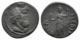 PHRYGIA. Apameia. Civic issue, 200-48 BC.
Obv: Draped bust of Serapis right, polos on head
Rev: AΠAMEΩN
Demeter? standing, facing, head to left.
C...