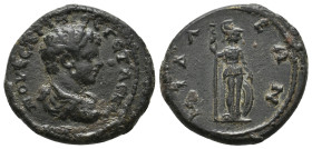 PHRYGIA, Midaeum. Geta AD 198-209. 
Obv: ΠOV CEΠTIMIOC ΓETAC KAI
Bare-headed, draped, cuirassed bust right. 
Rev: MIΔAEΩN
Athena standing front, looki...