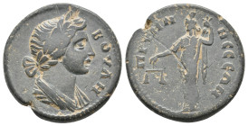 PHRYGIA, Prymnessus. Pseudo-autonomous. Time of the Antonines 138-192 AD. AE.
Obv: ΒΟVΛΗ.
Laureate and draped bust of Boule, right.
Rev: ΠΡVΜΝΗССЄΩ...