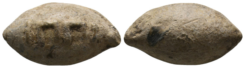 ANCIENT GREEK PB SLING BULLET. (CIRCA 4TH-1ST CENTURY BC).
Condition : See pict...