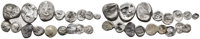 17 GREEK SILVER COIN LOT (30)
See picture.No return.