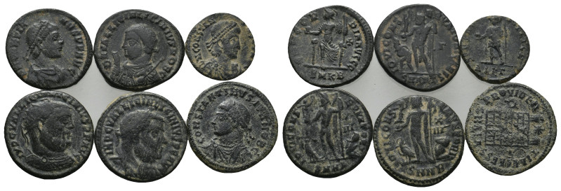 6 ROMAN COIN LOT (53)
See picture.No return.