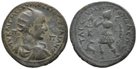 CILICIA. Tarsus. Gordian III (238-244). AE
Obv: AVT K M ANT ΓOPΔIANO CЄB / Π - Π.
Radiate, draped and cuirassed bust right.
Rev: TAPCOV MHTPOΠOΛЄωC / ...