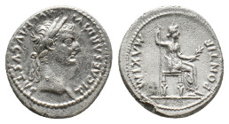 TIBERIUS, 14-37 AD. AR, Denarius. "Tribute Penny" type. Lugdunum.
Obv: TI CAESAR DIVI AVG F AVGVSTVS.
Laureate head head of Tiberius, right.
Rev: PONT...