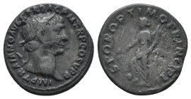 TRAJAN, 98-117 AD. AE, As. Rome.
Obv: IMP TRAIANO AVG GER DAC P M TR P COS V P P.
Laureate bust of Trajan, right, slight drapery on far shoulder.
Rev:...