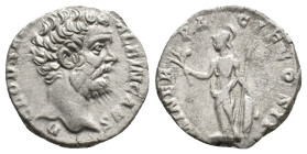 CLODIUS ALBINUS (Caesar, 193-195). Denarius. Rome.
Obv: D CLOD SEPT ALBIN CAES.
Bare head right.
Rev: MINER PACIF COS II.
Minerva standing left, h...